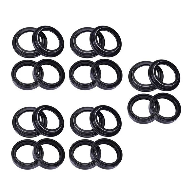 41x54x11 Motorrad Gabel Dämpfer Öl Dichtung 41 54 Staub Dichtung Lip for Z750 Z750R Z800 Z 750 800 VN800 EINE Vulcan VN 800(10pc seal 10pc cover) von YTNBGRF