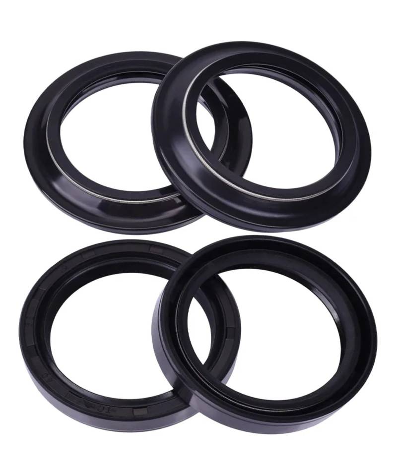 43X55X9.5/10,5 Motorrad Gabel Öl Dichtung Staub Dichtung for 1200 KLX 250 XT 600 YZF R6 R1FZS 100(2 oil 2 dust) von YTNBGRF