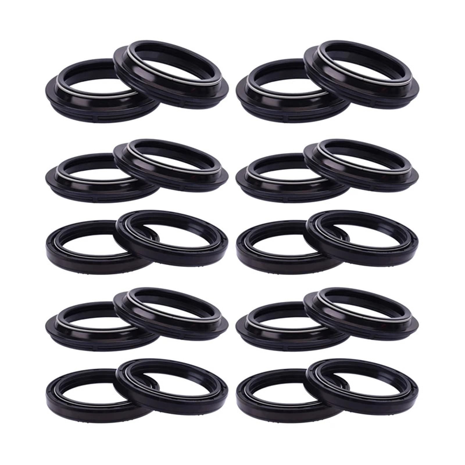 43x55x9,5/10,5 Gabel Öl Dichtung Staub Abdeckung for ZRX1200 R ZZR1200 ZZR1100 ZRX1100 ZX12R ZZR1100 ZX1100 ZX11(10pc seal 10pc cover) von YTNBGRF