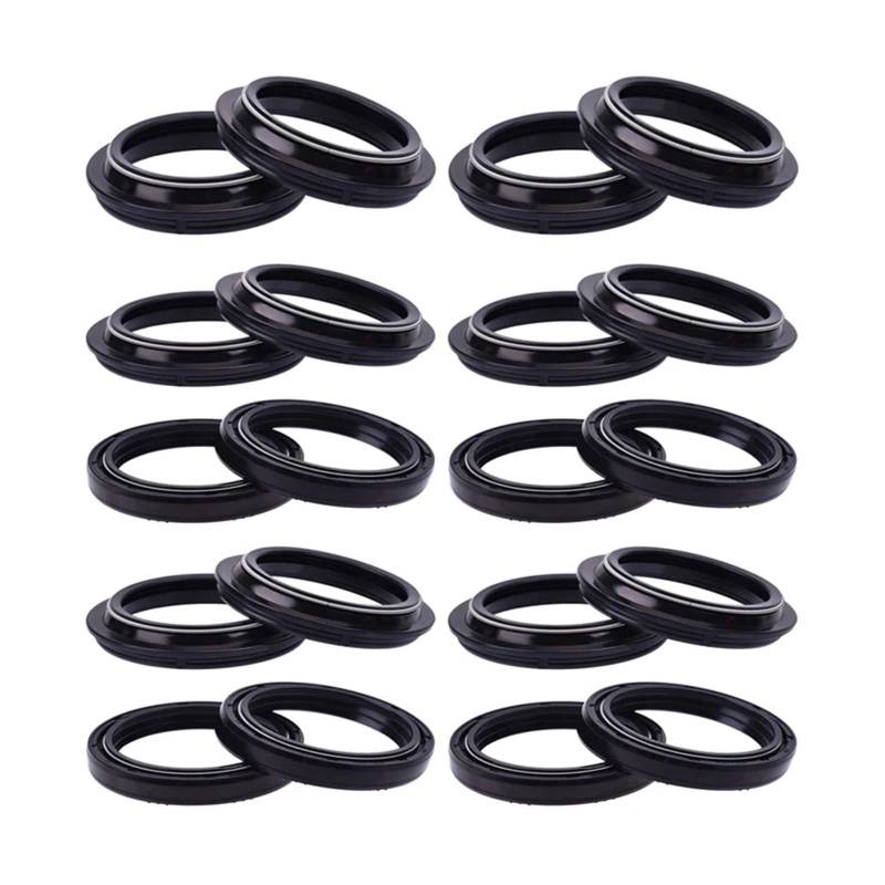 43x55x9,5/10,5 Gabel Öl Dichtung Staub Abdeckung for ZRX1200 R ZZR1200 ZZR1100 ZRX1100 ZX12R ZZR1100 ZX1100 ZX11(10pc seal 10pc cover) von YTNBGRF