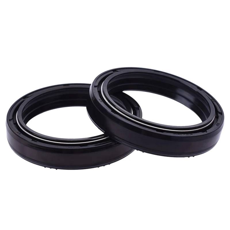 43x55x9,5/10,5 Gabel Öl Dichtung Staub Abdeckung for ZRX1200 R ZZR1200 ZZR1100 ZRX1100 ZX12R ZZR1100 ZX1100 ZX11(2pcs oil seal) von YTNBGRF