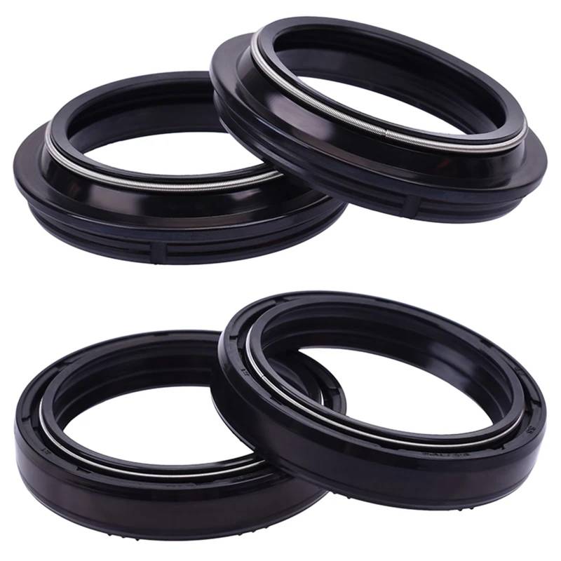 43x55x9,5/10,5 Gabel Öl Dichtung Staub Abdeckung for ZRX1200 R ZZR1200 ZZR1100 ZRX1100 ZX12R ZZR1100 ZX1100 ZX11(2pcs seal 2pc cover) von YTNBGRF