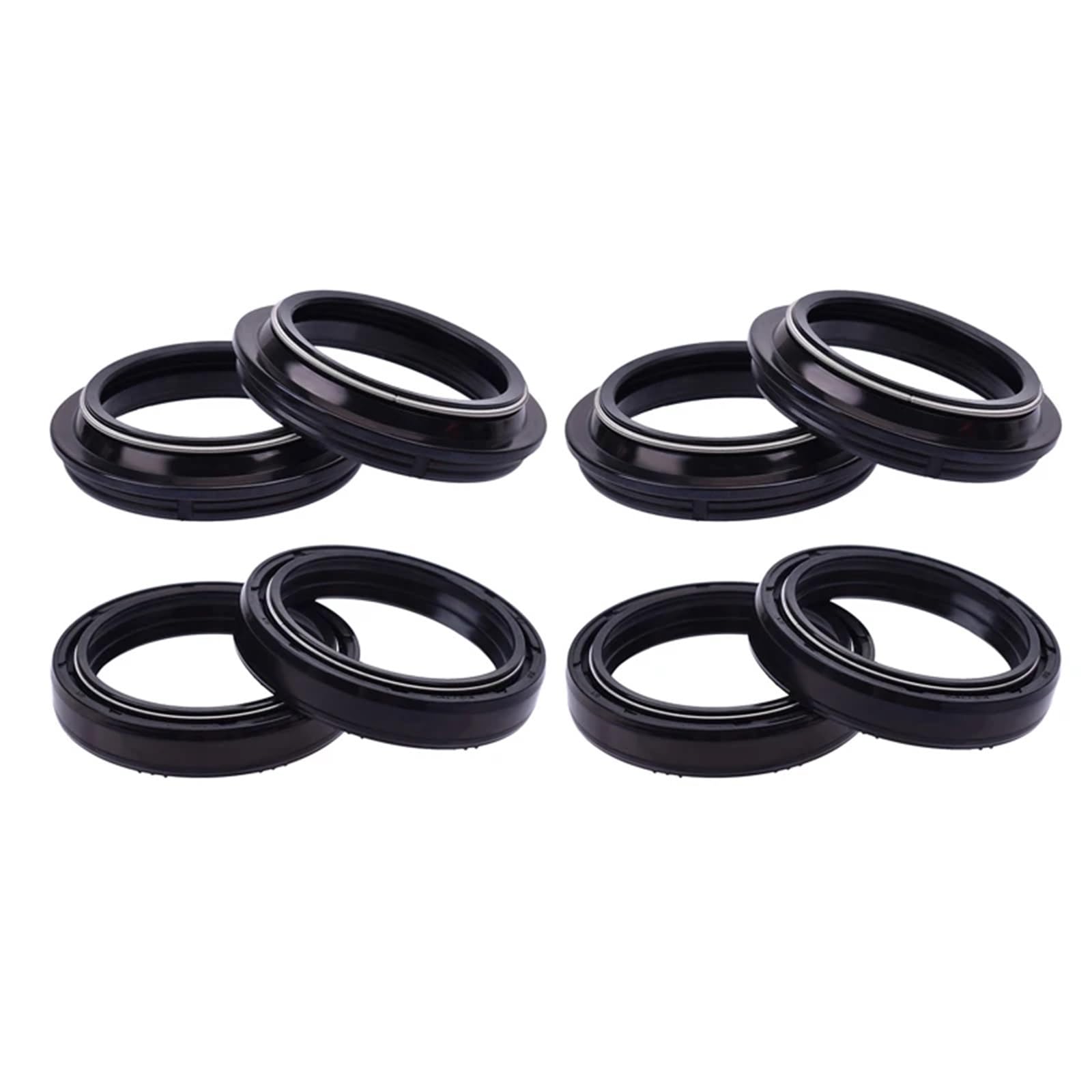 43x55x9,5/10,5 Gabel Öl Dichtung Staub Abdeckung for ZRX1200 R ZZR1200 ZZR1100 ZRX1100 ZX12R ZZR1100 ZX1100 ZX11(4pcs seal 4pc cover) von YTNBGRF