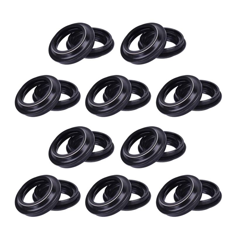 45x57x11 45 57 11 Gabel Stoßdämpfer Öldichtung Staubdichtung for FMX650 CBR600RR CBR900RR CR125R 150R CRF1000L(20pcs Dust cover) von YTNBGRF