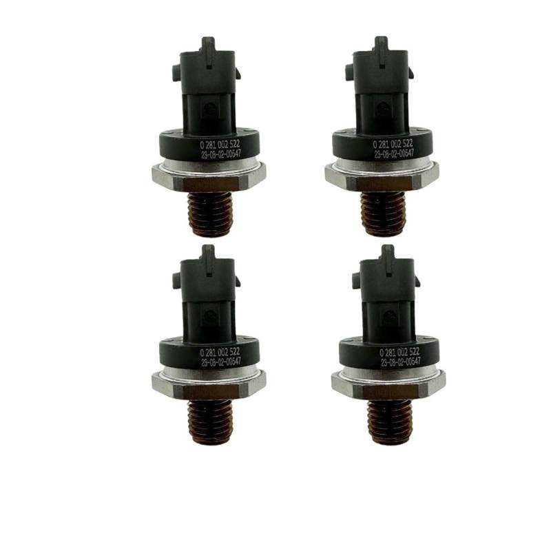 1/4PCS 0281002522 Box 0281002867 0281002405 Common Rail Kraftstoffdrucksensor/Fit for Nissann Renault Espace III Kraftstoffeinspritzschienen-Drucksensor(4PCS) von YTRAVHI