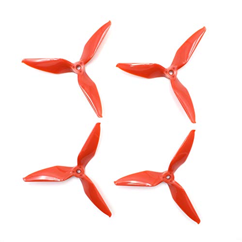 10 Paare 20x/Passend for Eachine Wizard X220S Propeller 5051 3 Blatt CW CCW Propeller Prop Lila 5,0 mm Montageloch for RC Racing Drohnen Drohnenflüge(Red) von YTRAVHI