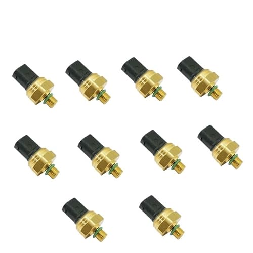 10 Teile/los 8W839F972AA Kraftstoffverteilerrohr-drucksensor Sender/Fit for Ford Edge 2,0 L Turbo-ecoboost Volvo Land Rover 8W83-9F972-AA Kraftstoffeinspritzschienen-Drucksensor von YTRAVHI