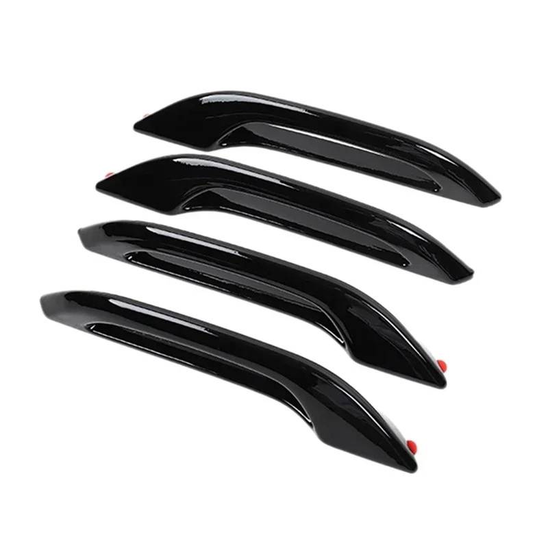 Auto Außentürgriff Fahrertür Auto-Frostschutz-Türgriff/Passend for Tesla Modell Y/3/3+ Highland 2024 Frostsichere Türgriff-Patchabdeckung Auto-Modifikationsteile(4pcs Bright black) von YTRAVHI