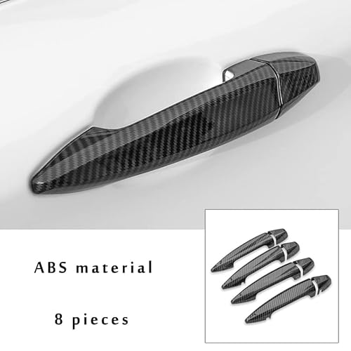 Auto Außentürgriff Fahrertür LHD Carbon Fiber Außentürgriffabdeckungen Zierleisten/Passend for BMW X1 F48 X2 F39 X5 F15 X6 F16 2er F46 Zubehör von YTRAVHI