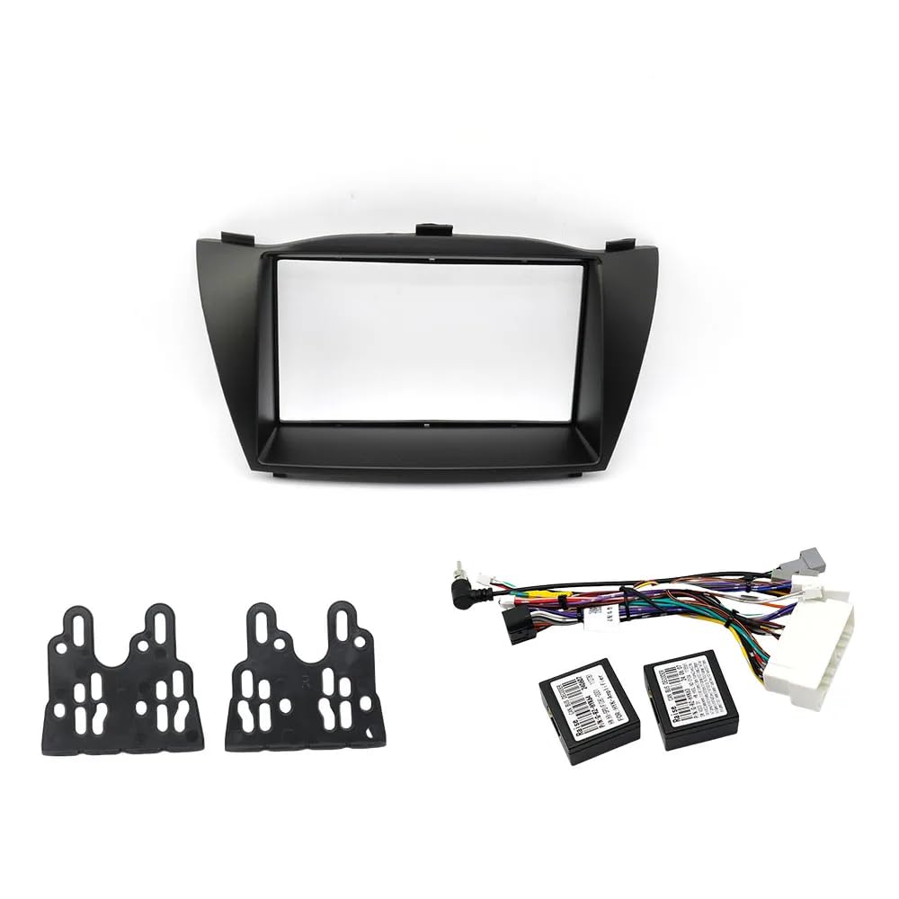 Autoradio Radioblende Doppel/Fit for HYUNDAI TUCSON IX35 2010 + (7 Zoll) Auto Radio Blenden Android GPS MP5 Stereo Player 2 Din Head Unit Panel Dash rahmen Installati Autoradio Radioblende Doppel(FRA von YTRAVHI