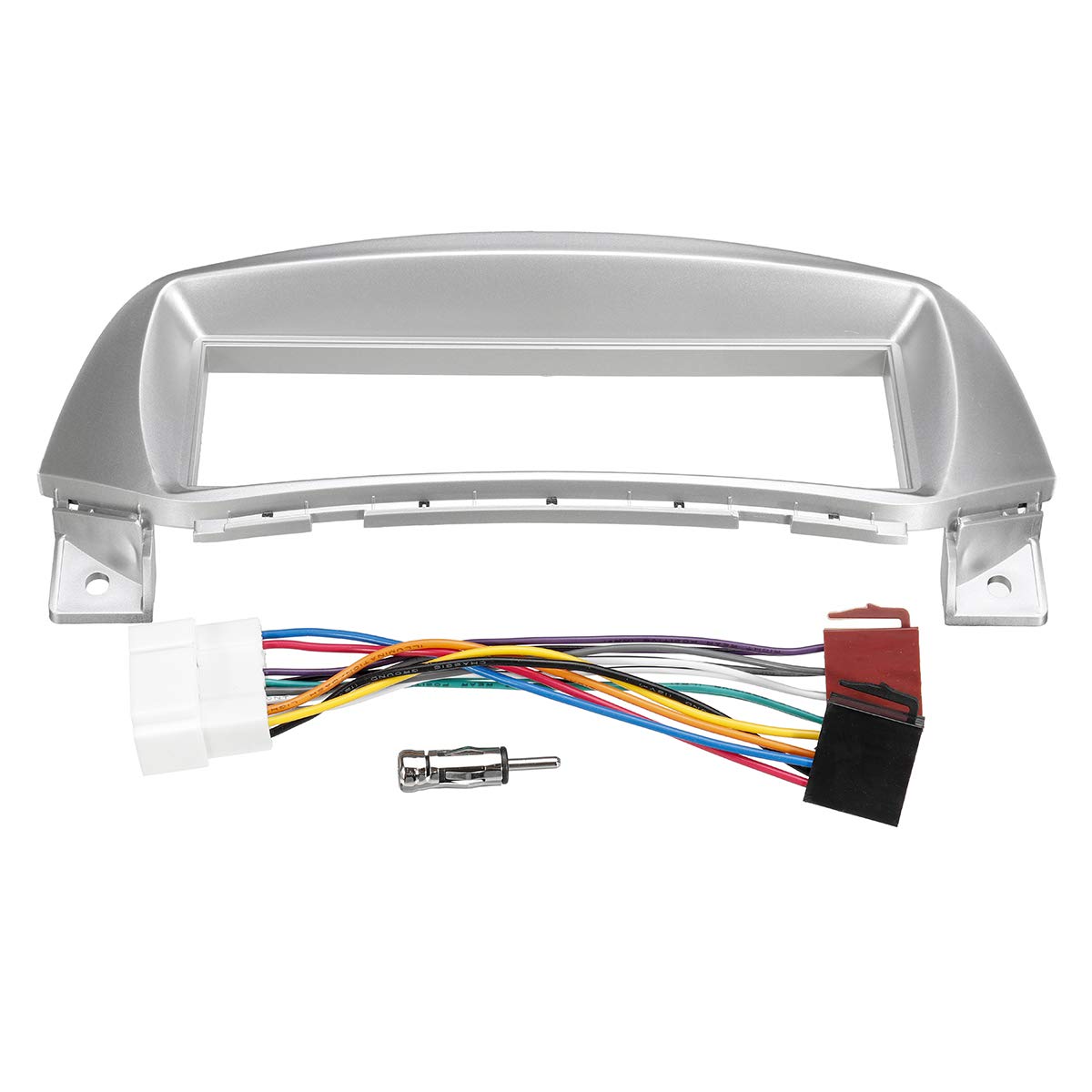 Autoradio Radioblende Doppel/Passend for SUZUKI Alto/Passend for NISSAN Pixo/Passend for Marati A-Star Autoradio-Blendenrahmen, CD-DVD-Armaturenbrett, Audio-Abdeckung mit ISO-DIN-Adapter Autoradio von YTRAVHI