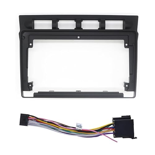 Autoradio Radioblende Doppel 9 Zoll 2Din Head Unit Autoradio Blende/Passend for KIA Morning Picanto 2004-2007 Auto Stereo Audio Player DVD Panel Dash Kit Rahmen Blende Autoradio Radioblende Doppel(Fas von YTRAVHI