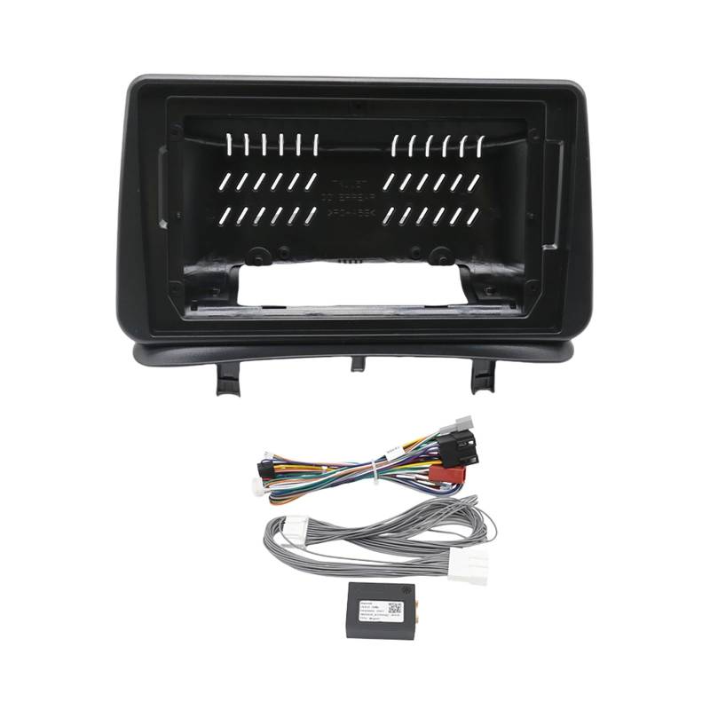 Autoradio Radioblende Doppel 9-Zoll-Autorahmen-Blendenadapter Canbus-Box/Passend for Android-Radio-Audio-Armaturenbrett-Einbausatz Renault Clio 3 2005-2014 Autoradio Radioblende Doppel(Frame Cable C von YTRAVHI