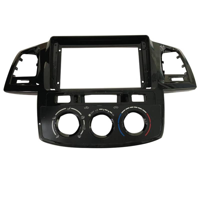 Autoradio Radioblende Doppel Autorahmen 9-Zoll-Big-Screen-Faszienrahmenadapter/Passend for Toyota Hilux Fortuner 2005-2014 2Din Dash Audio Fitting Panel Frame Kit Autoradio Radioblende Doppel(2007-2 von YTRAVHI