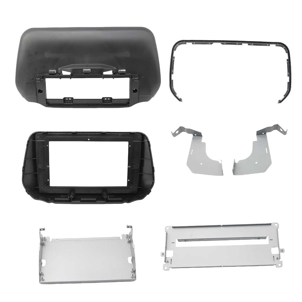 Autoradio Radioblende Doppel Car Audio 10,1 Zoll großer Bildschirm DVD-Blendenrahmen-Adapter/Passend for Hyundai Santafe/Santa Fe 2018+ 2Din Dash Installation Panel Frame Kit Autoradio Radioblende D von YTRAVHI