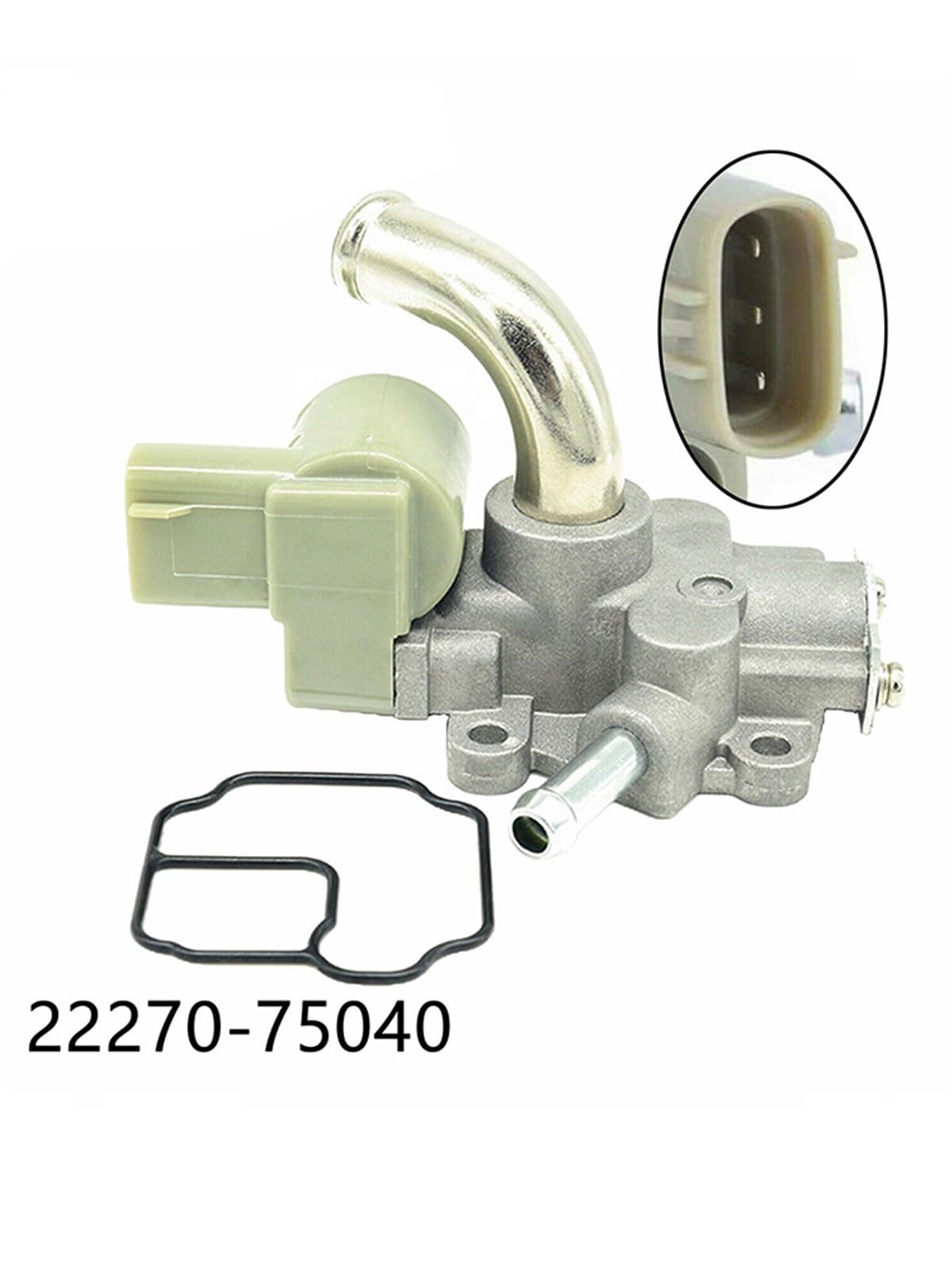 Leerlaufluft Regelventil Satz 22270-75040 2227075040 Auto-Leerlaufluftregelventil IACV ist geeignet/Fit for den 1996-2000 Toyota 4-Kanal von YTRAVHI