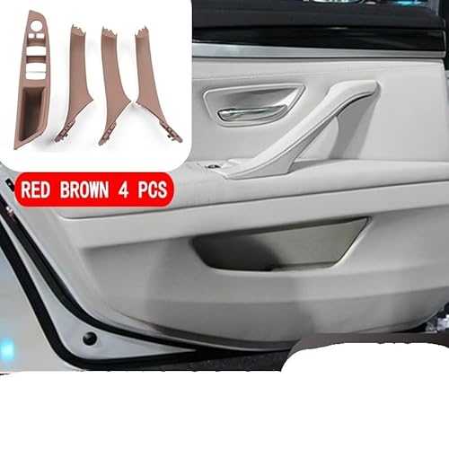 Türgriff innen, Auto Ersatz Türgriff Innen Rechts/Passend for BMW 5er 520 523 525 528 530 Autoinnenraum, verbesserte Version, Türgriff, innere Türverkleidungsabdeckung(4-piece set Mocha) von YTRAVHI