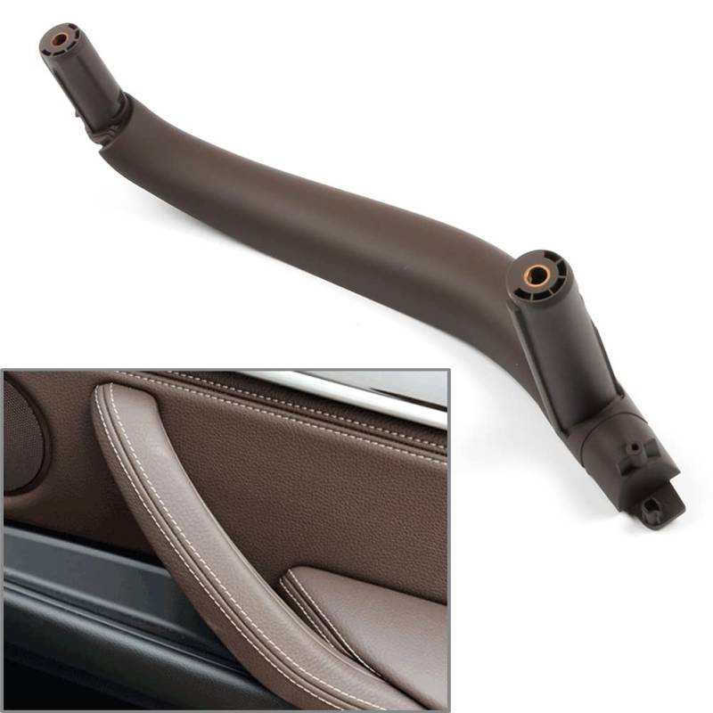 Türgriff innen, Auto Ersatz Türgriff Innen Rechts 1 stücke ABS Carbon Fiber Auto Innen Tür Pull Griff Trim Abdeckung/Fit for BMW X5 X6 F15 F16 2014 2015 2016 2017 2018 Vorne/Hinten Rechts(Mocha) von YTRAVHI