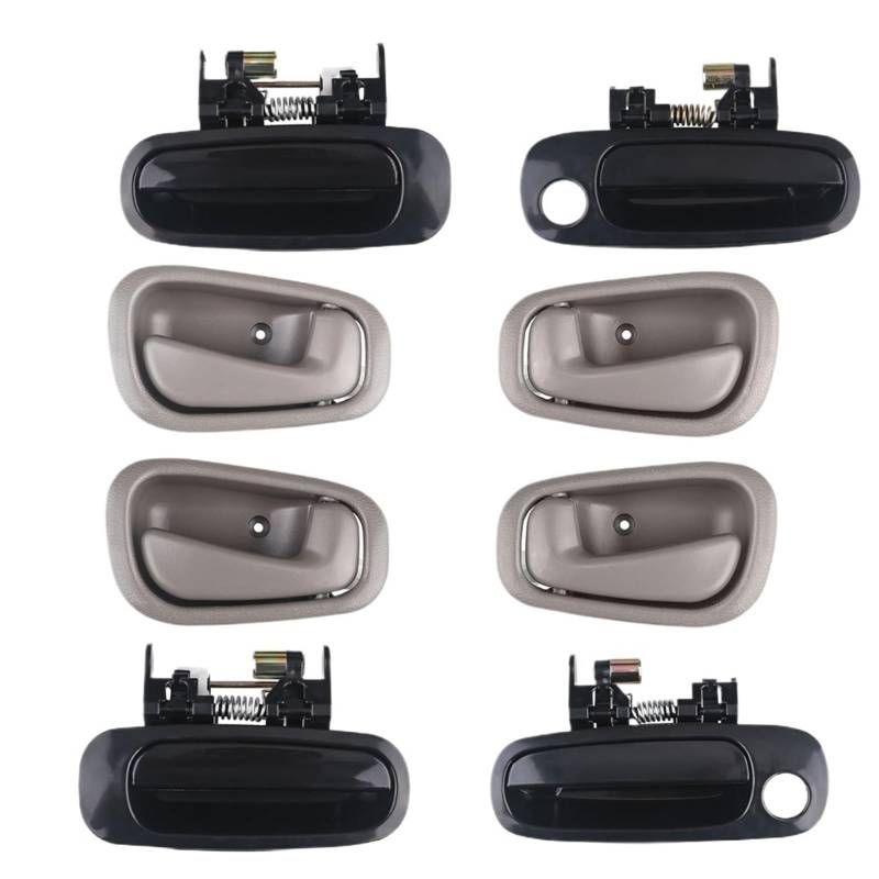 Türgriff innen, Auto Ersatz Türgriff Innen Rechts Auto-Innentürgriff-Set for außen und innen, passend for Toyota Corolla Chevy Prizm 1998–2002# OEM 6920602050B1 6920502050B1 69206–02050 von YTRAVHI