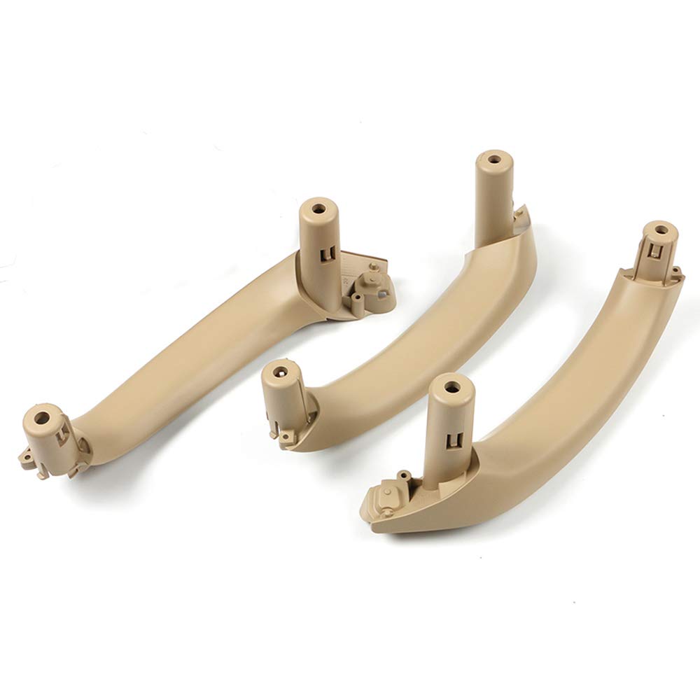 Türgriff innen, Auto Ersatz Türgriff Innen Rechts Auto-Innentürverkleidungsgriff-Ziehverkleidungsabdeckung/Passend for BM-W X3 X4 F25 F26 2010-2017(3pcs LHD beige) von YTRAVHI