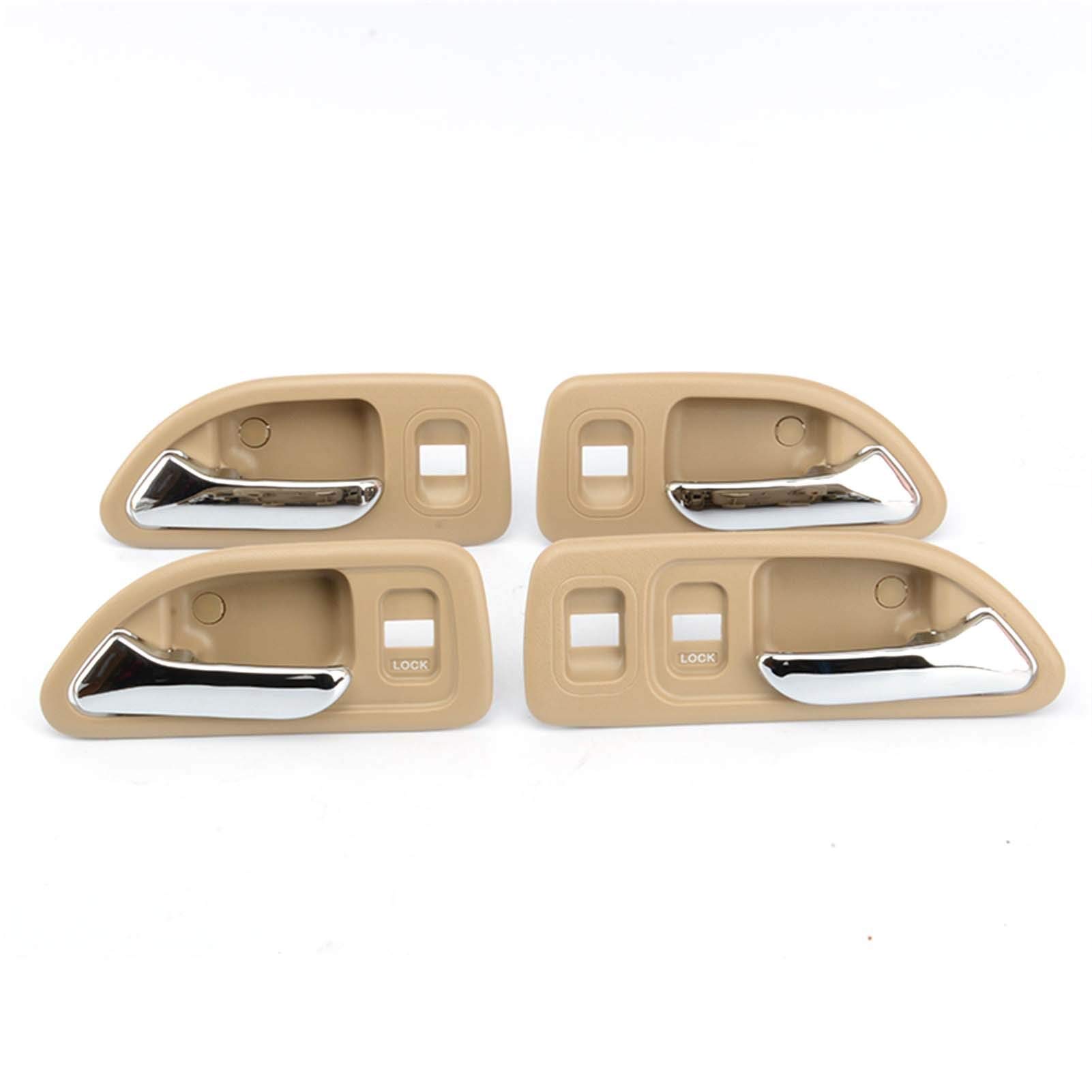 Türgriff innen, Auto Ersatz Türgriff Innen Rechts Auto-Styling Chrom-Innentürgriff Auto-Innentürgriff/Passend for HON.DA ACC.ORD 1994 1995 1996 1997 Schwarz Grau Braun(4PCS(Beige)) von YTRAVHI