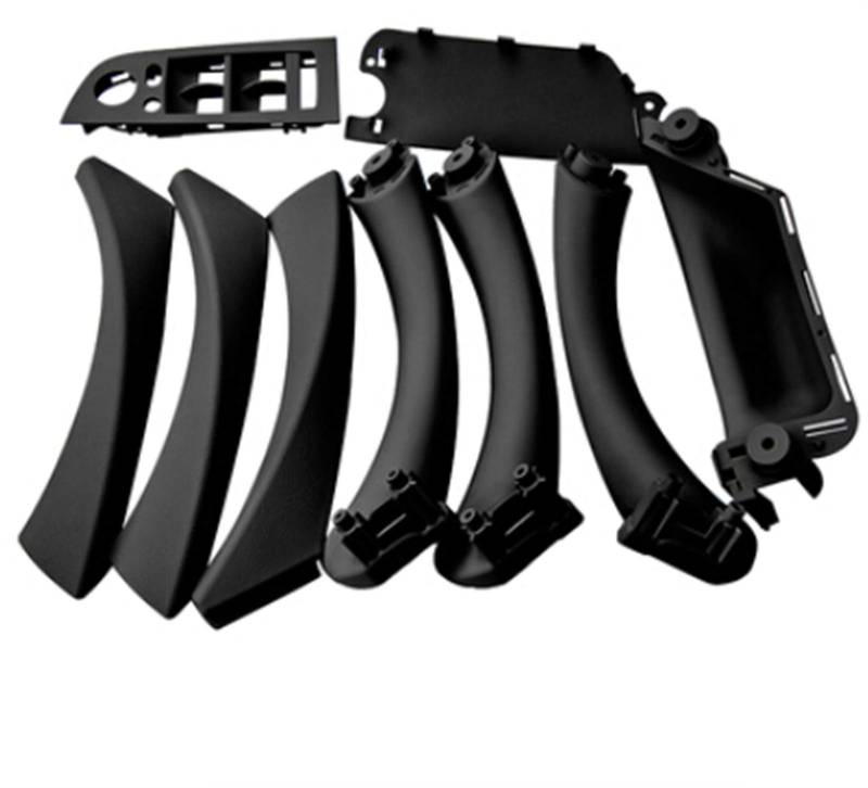 Türgriff innen, Auto Ersatz Türgriff Innen Rechts Innentürgriff-Verkleidungssatz/Passend for BM-W E90 E91 3er-Serie 2004-2012 Limousine, Zugverkleidung, Autozubehör(Black 9 Pcs) von YTRAVHI