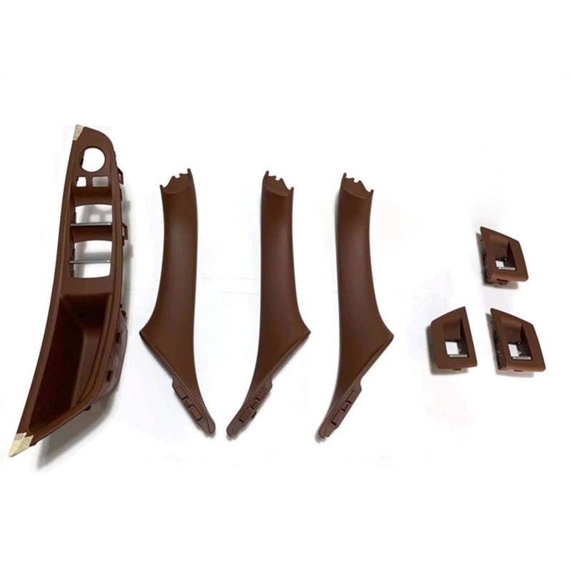 Türgriff innen, Auto Ersatz Türgriff Innen Rechts Linkslenker LHD/Passend for BMW 5er F10 F11 Grau Beige Schwarz Auto-Innentürgriffverkleidung Pull Trim Cover(Red wine) von YTRAVHI