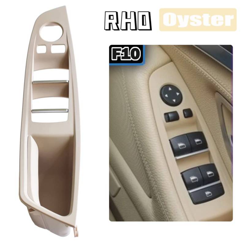 Türgriff innen, Auto Ersatz Türgriff Innen Rechts Rechtslenker Auto Innentürgriff Panel Pull Trim Abdeckung RHD/Fit for BMW F10 F11 520i 528i 535i 2010-2016(Oyster-RHD) von YTRAVHI