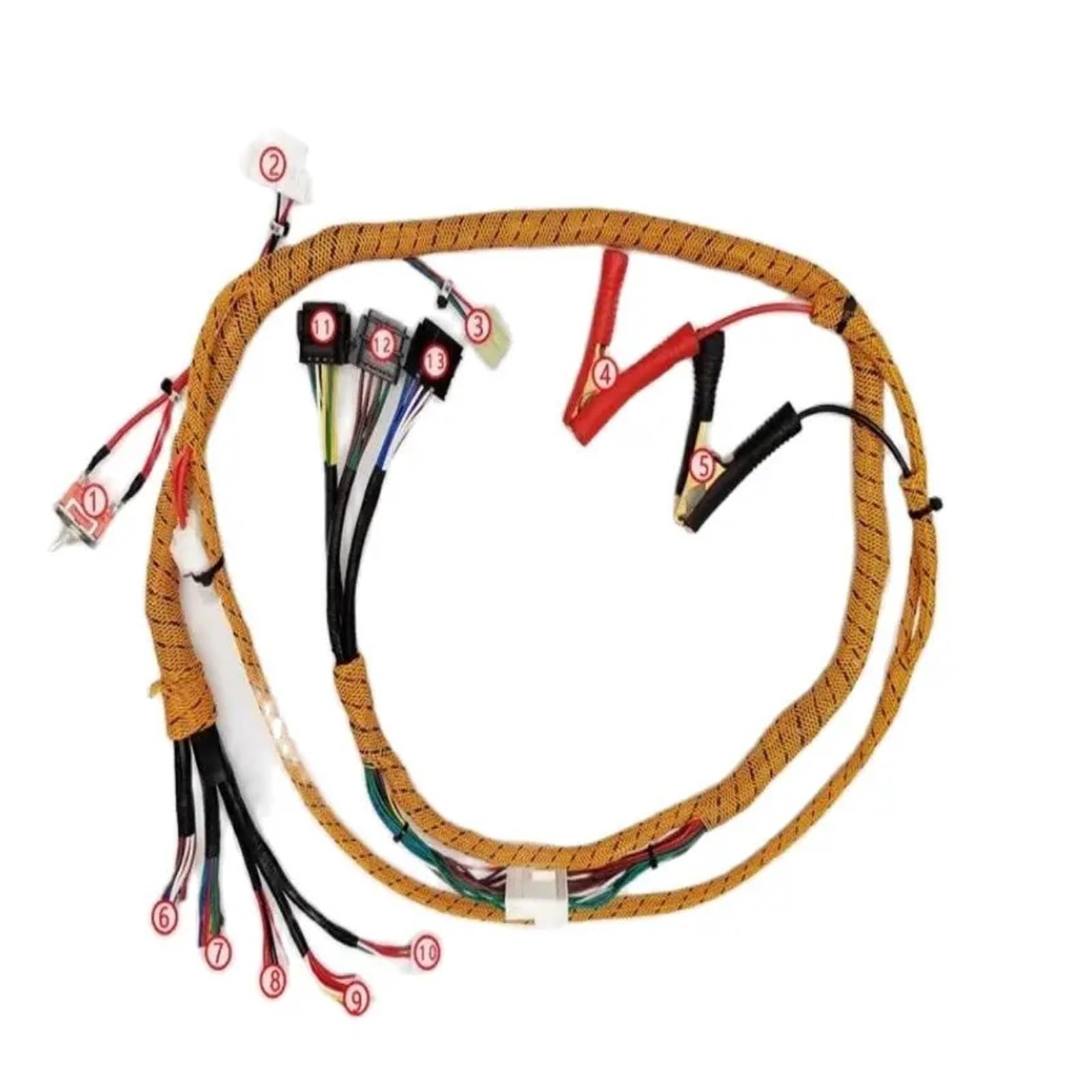 Excavator Wiring Harness Bagger SK200/330/450-8 J05 J08 P11C Motorstarttest-Kabelbaum von YUANFAHHH