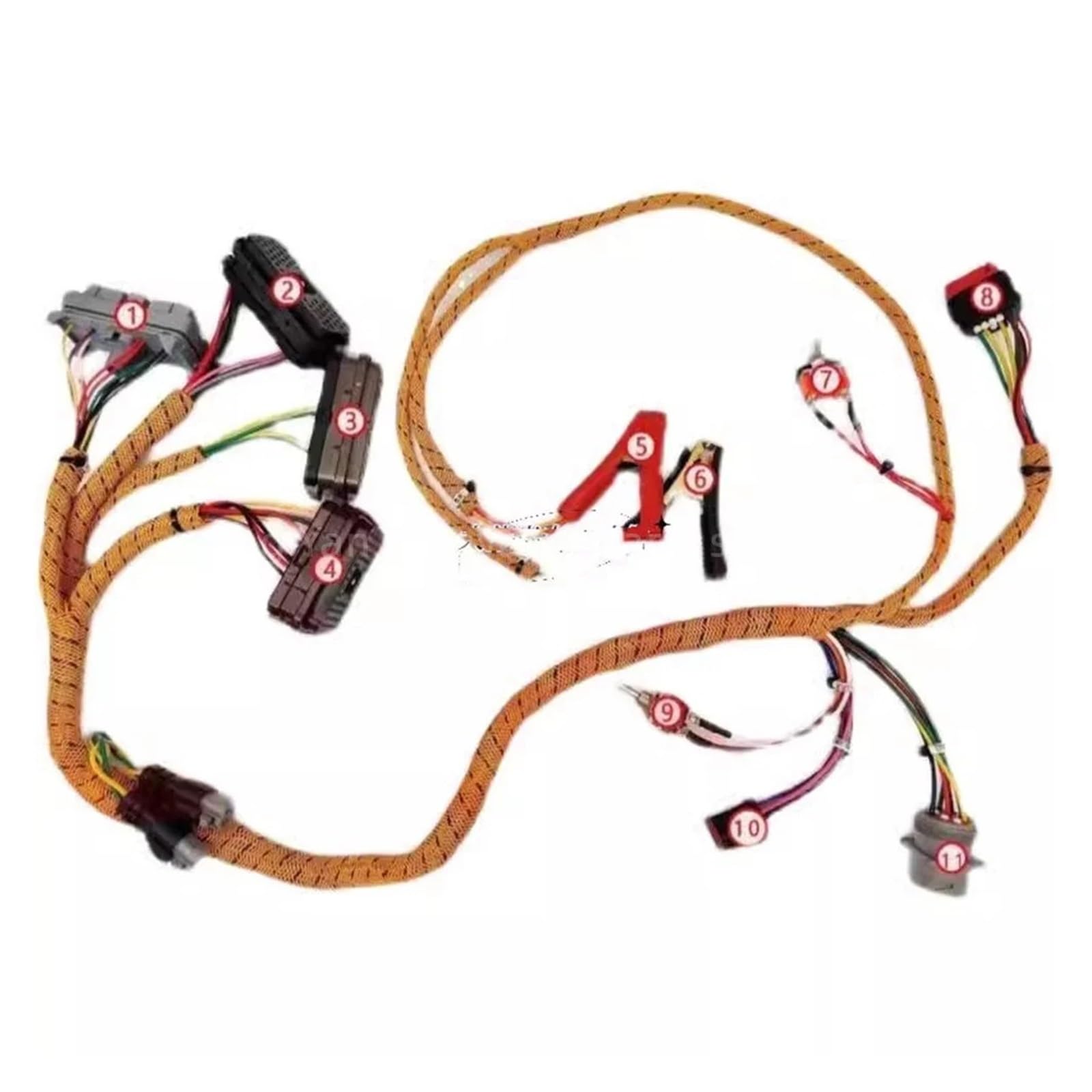 Excavator Wiring Harness for Bagger Kabelbaum 4HK1/6HK1/6WG1/C6.4/C7/C9/C11/C15 Motor Starten Test Linie Test Linie Test Linie(CAT) von YUANFAHHH