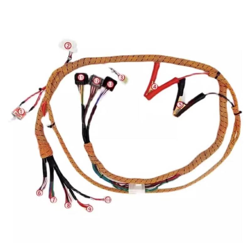 Excavator Wiring Harness for Bagger Kabelbaum 4HK1/6HK1/6WG1/C6.4/C7/C9/C11/C15 Motor Starten Test Linie Test Linie Test Linie(J05 J08 P11C) von YUANFAHHH