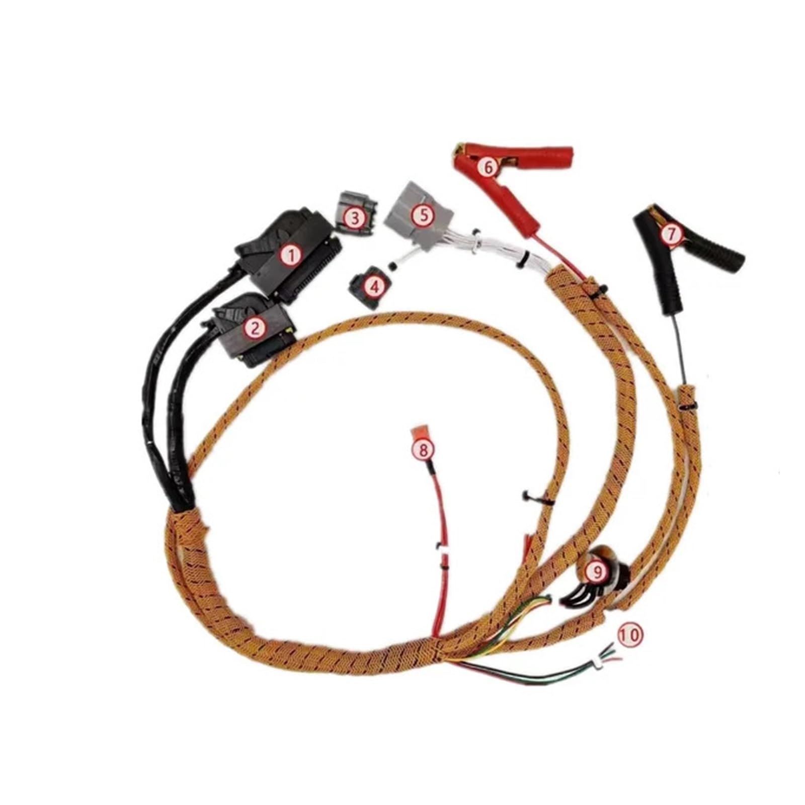 Excavator Wiring Harness for Bagger Kabelbaum 4HK1/6HK1/6WG1 Motor Starten Test Linie Test Linie Test Linie von YUANFAHHH