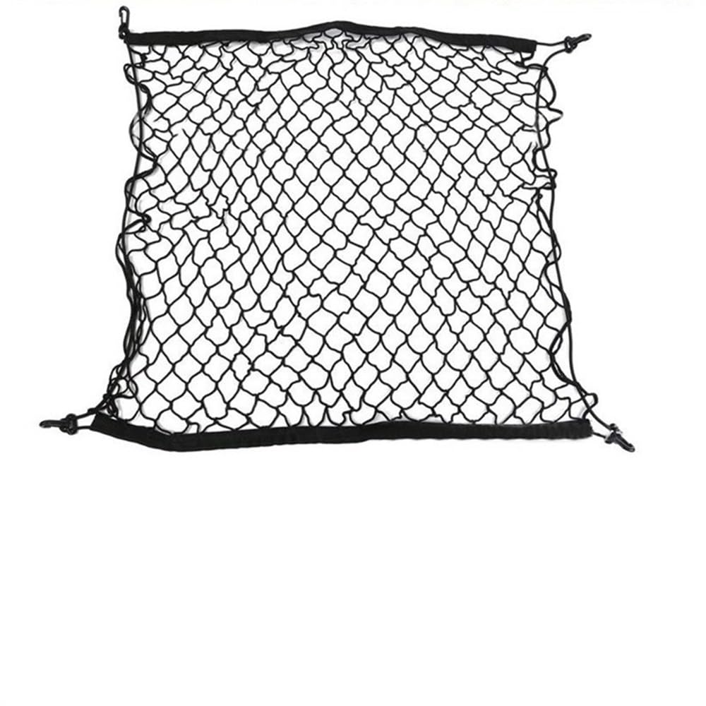 GepäCknetz Auto Kofferraum 70 * 70 cm Auto Trunk NET KOST SIND MESH ELASTIFTE Nylon Rückenrücken Frachtlagerspeicher Organizer Gepäck NETS -Halter Kofferraumnetz GepäCknetz von YUANXIAO