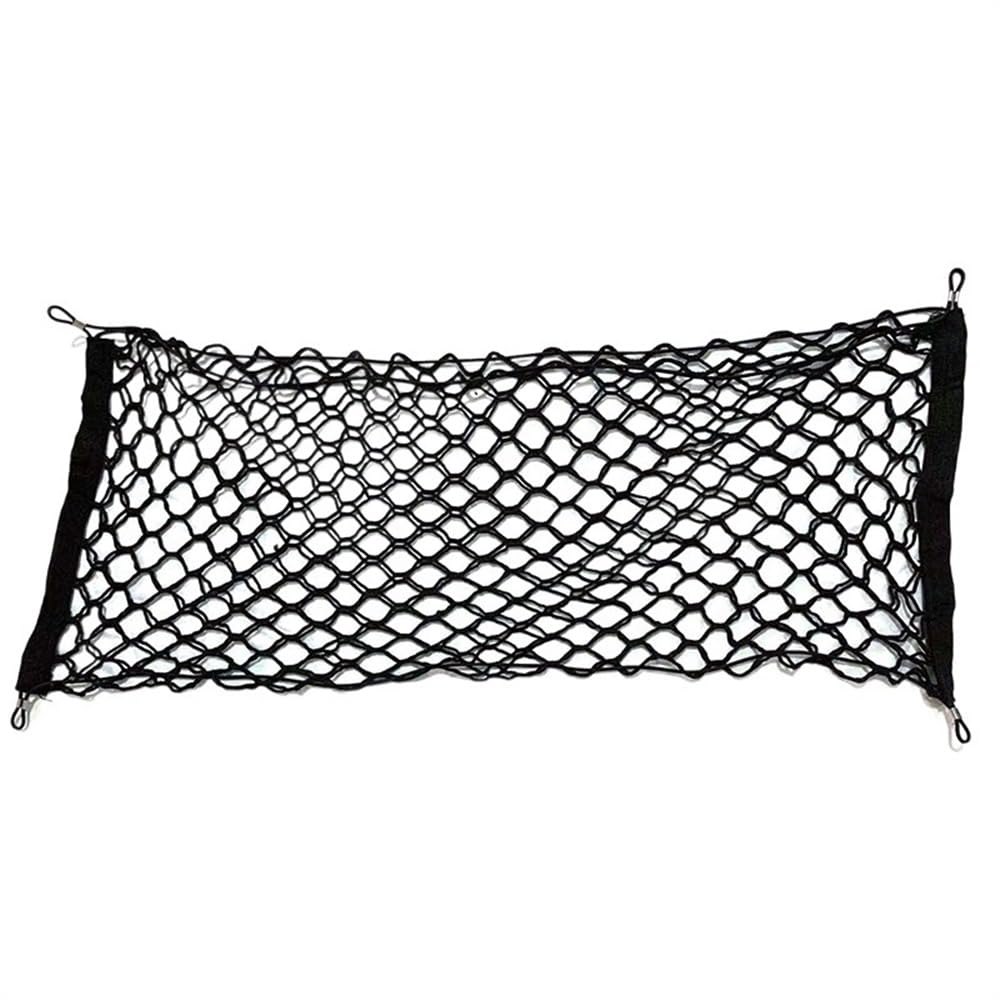 GepäCknetz Auto Kofferraum Auto-Kofferraumnetz Mesh Elastic Nylon Back Cargo Storage Organizer Doppelschicht Gepäck Lebensmittelhalter Universal-Autozubehör Kofferraumnetz GepäCknetz(SingleLayer110X60 von YUANXIAO