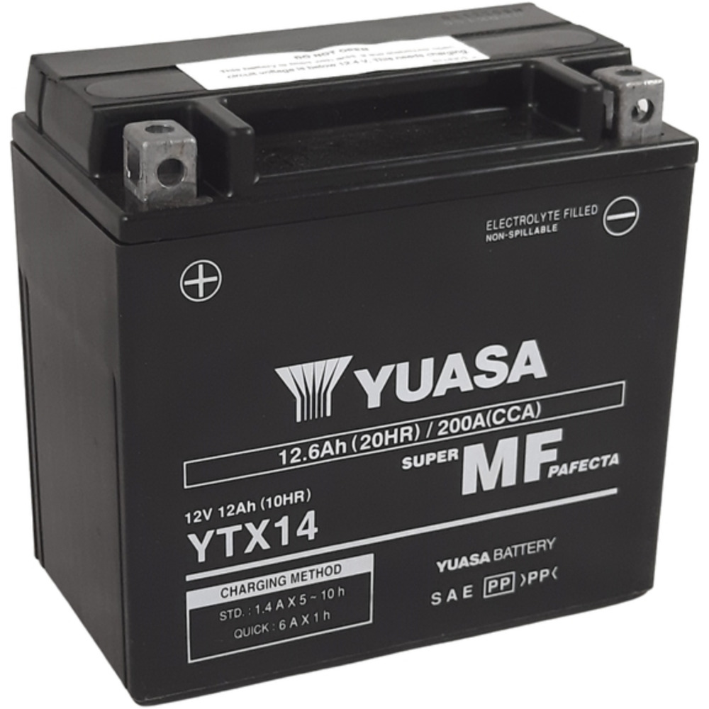 Yuasa w/c battery maintenance free factory activated - ytx14 fa für bmw, aprilia, honda von YUASA