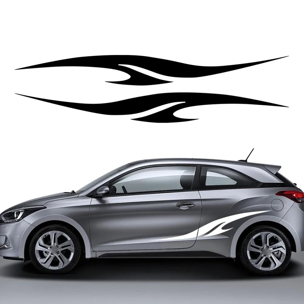 2Pcs Auto Tür Seite Vinyl Aufkleber, für Hyundai I20 Sportz Elite Asta 2015 IB N Line 2022 Auto Exterior Decor Decals Zubehör von YUBEIER