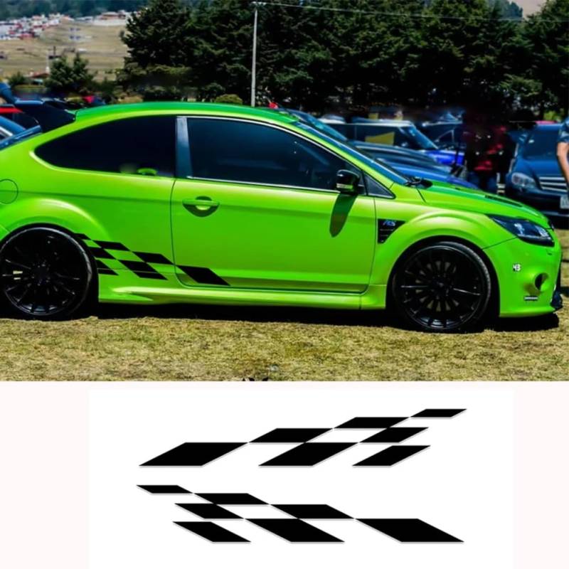 Auto Seite Aufkleber DIY Racing Sport Styling Aufkleber Grafik Dekor Aufkleber, für Audi, für Hyundai, für Nissan, für Subaru, für Ford, für Mini von YUBEIER