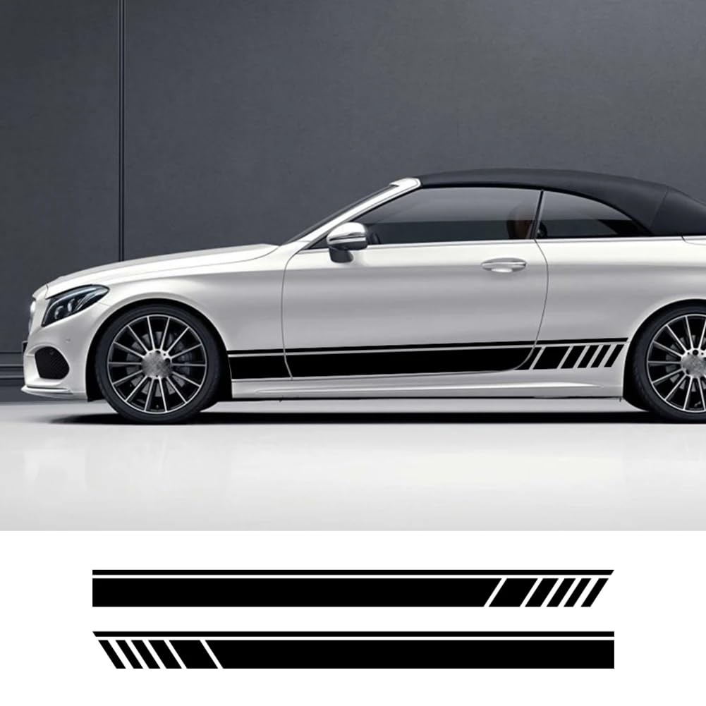 Auto Tür Seite Vinyl Aufkleber, für Mercedes Benz G Glas G55 G63 AMG W463 G500 Klasse G350D Auto Stripes Decor Decals Zubehör von YUBEIER