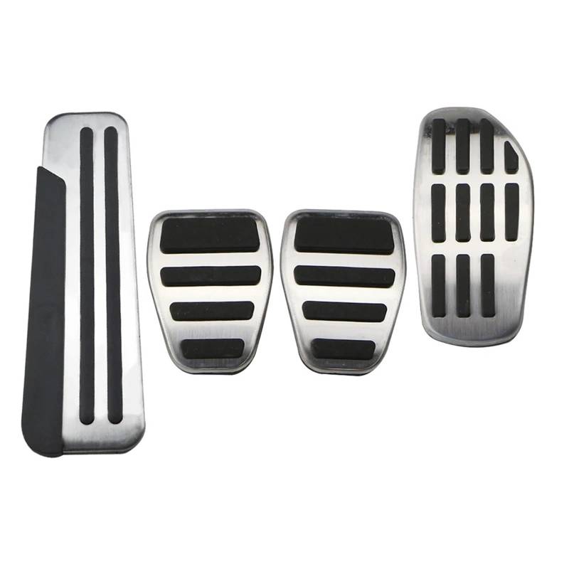 Auto Pedale Schutz Für Captur Für Mitsubishi Für ASX 2019-2024 Auto Fuß Pedale Nicht-Slip Auto-Styling Pedal Auto Edelstahl Auto Zubehör Auto Bremse Fußstütze(4pcs) von YUCHUJCGSS