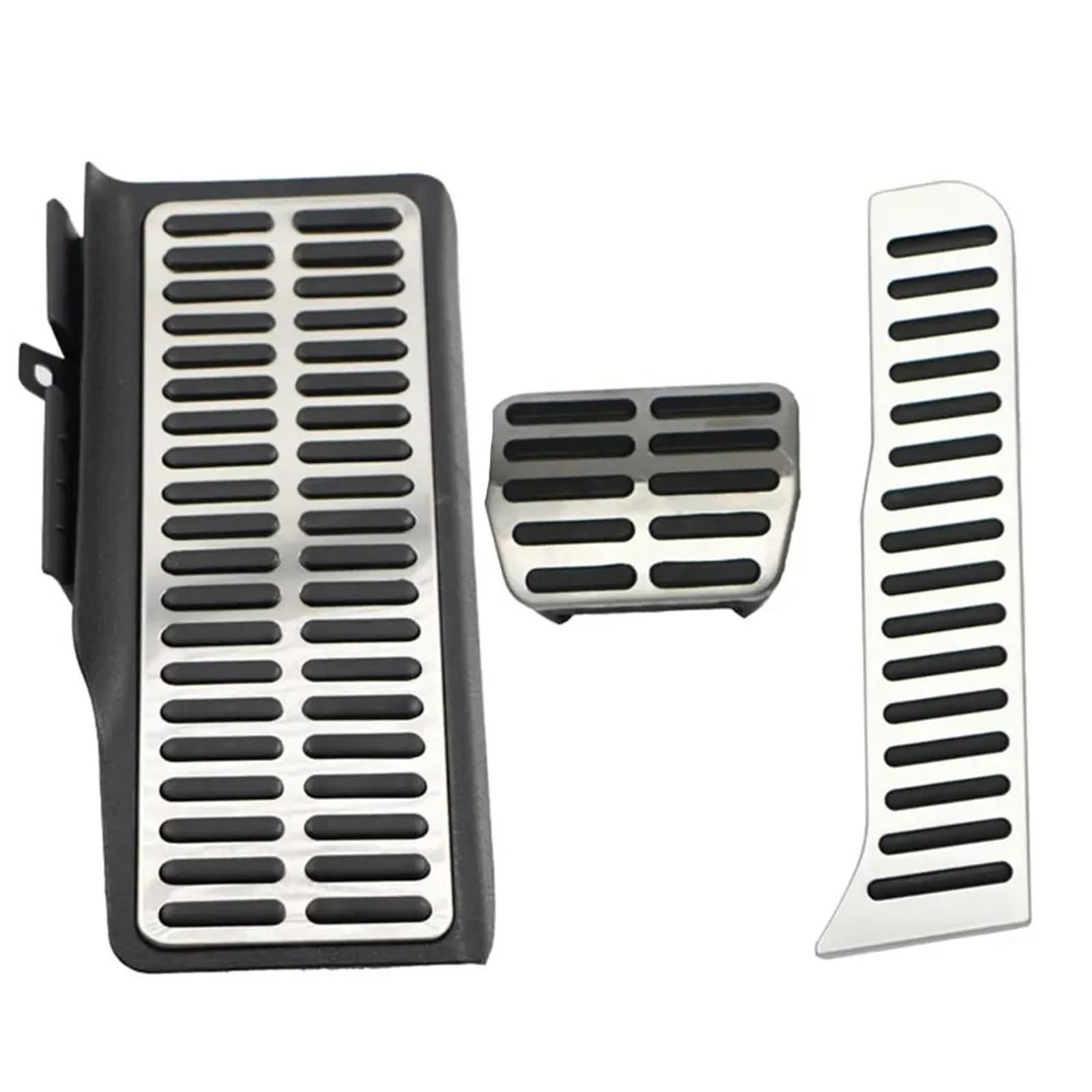 Auto Pedale Schutz Für Vw Für Jetta Für MK6 Edelstahl Auto Kraftstoff Gas Pedal Pads Fußstütze Pedale Abdeckung LHD Auto-Styling Auto Bremse Fußstütze(3Pcs at) von YUCHUJCGSS