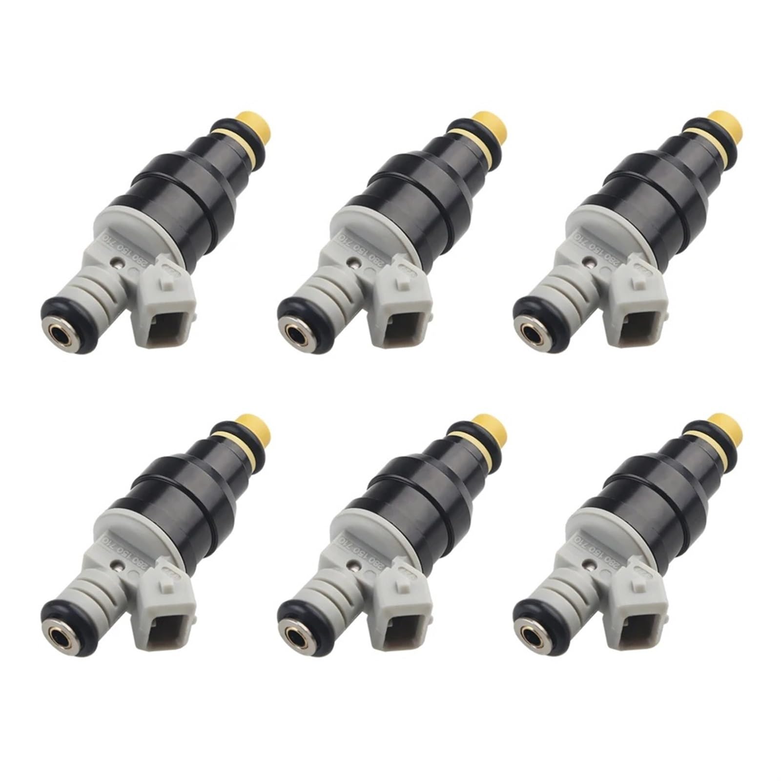 Fuel Injector Für Ford Für Mustang 1987-1993 Für Mercury Für Cougar LS 1986-1988 Für Merkur Für Scorpio 1988 Autozubehör 0280150710 6-teilige Einspritzdüsen Kraftstoff Injektor von YUCHUJCGSS