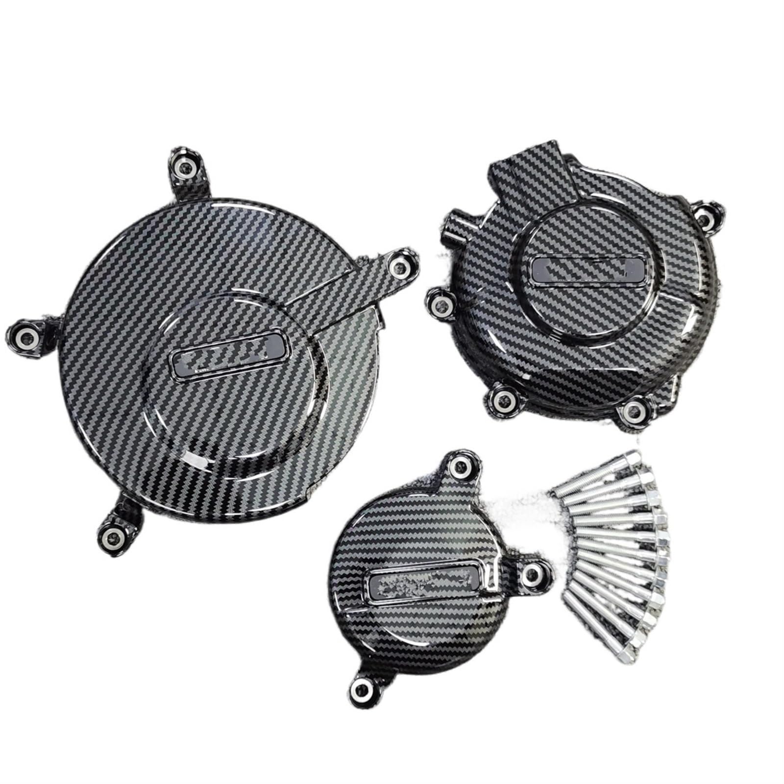 Für Suzuki Für GSXR600 Für GSXR750 2006-2022 K6-K9 K11 & L0-L9 Motorradzubehör Motorschutzabdeckung Schutzabdeckung Motorradmotoren(Carbon Fiber printin) von YUCHUJCGSS