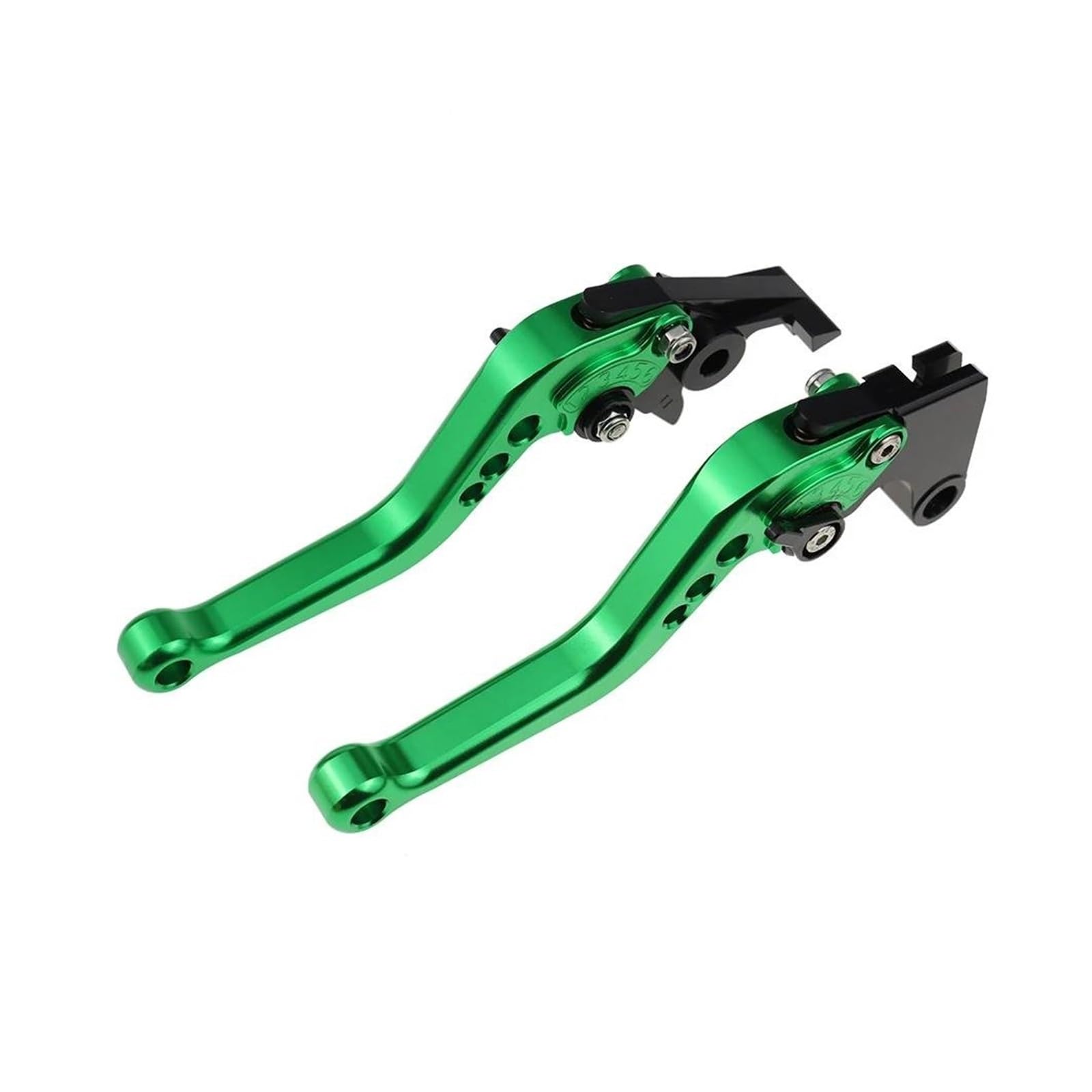 Für V85TT 2019-2023 Motorrad CNC Zubehör Kurze Bremse Kupplung Hebel Einstellbare Griff Set Bremshebel Kupplungshebel(Green) von YUCHUJCGSS