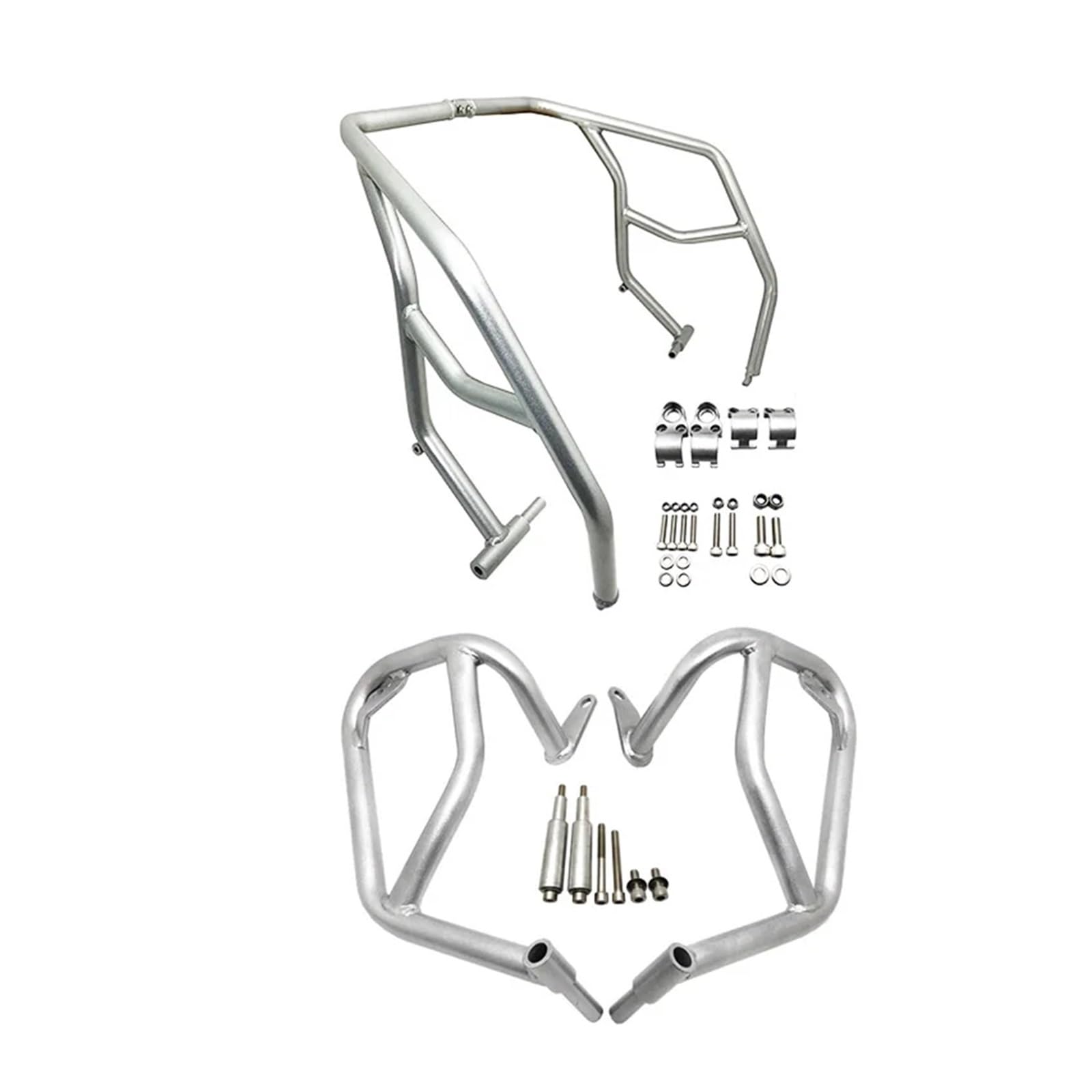 Motor-Schutzbügel Für S1000XR S1000 XR S 1000XR 2021 2022 Motor Schutz Stoßstange Crash Bars Stunt Käfig Rahmen Protector Motorrad Motorrad Crashbars(Silver) von YUCHUJCGSS