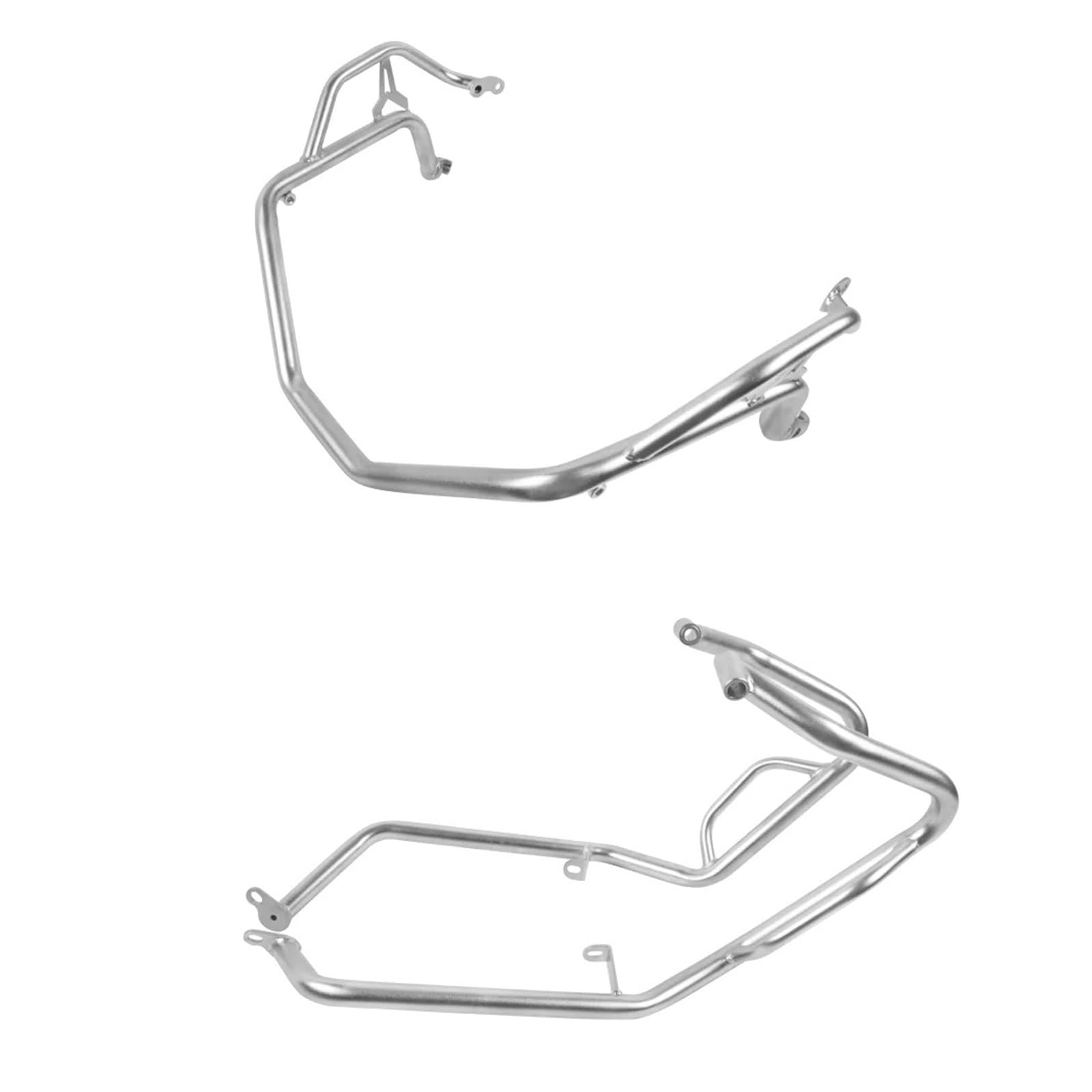 Motor-Schutzbügel Für XADV 750 Für XADV750 2021-2023 Motor Motor Schutz Protector Stoßstangen Crash Bar Motorrad Edelstahl Schutz Motorrad Crashbars(Silver Upper Lower) von YUCHUJCGSS