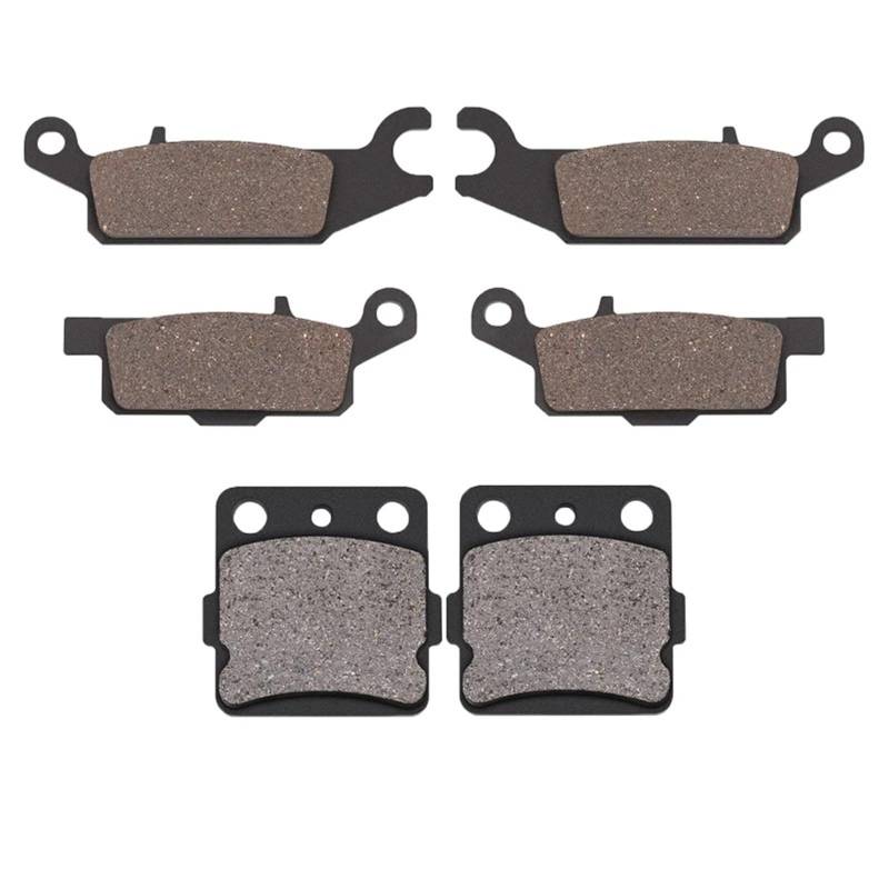 Motorrad Bremsbeläge Set Für YFM250 Für Raptor 2008-2009 Für YFM250R 33B 2009-2013 Motorrad Vorne Und Hinten Bremsbeläge Motorrad-Bremsbeläge(1 Set F and R) von YUCHUJCGSS