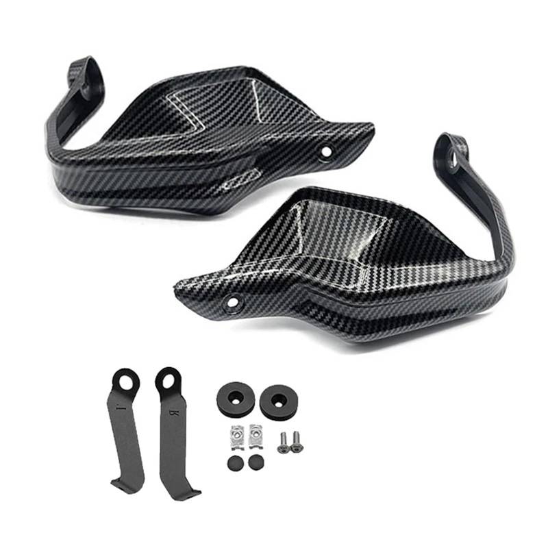 Motorrad Handschützer Für Integra750 Für NC750D Motorrad Lenker Handschutz Schild Hand Schutzfolie Windschutzscheibe Motorrad-Lenkerhandschützer(Carbon Look) von YUCHUJCGSS