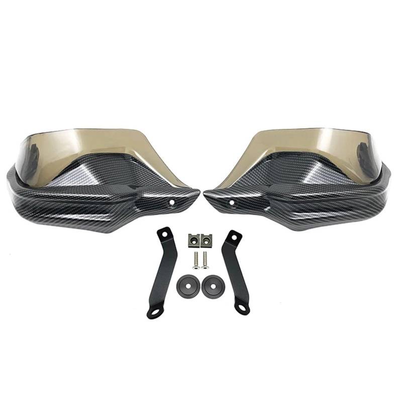 Motorrad Handschützer Für NC750D Für Integra 750 Motorrad Handprotektoren Schild Wachen Windschutzscheibe Hand Wind Schutz Motorrad-Lenkerhandschützer(Carbon Green Set) von YUCHUJCGSS