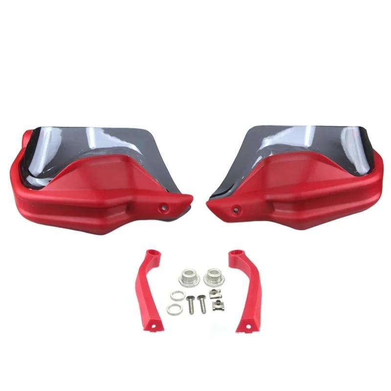 Motorrad Handschützer Für VOGE Für DS525X Für Valico 525 Für 525DSX DS 525X 2023-2024 Lenkerhandprotektoren Schild Motorradzubehör Handschutz Motorrad Handschützer Handprotektoren(Red-Grey) von YUCHUJCGSS