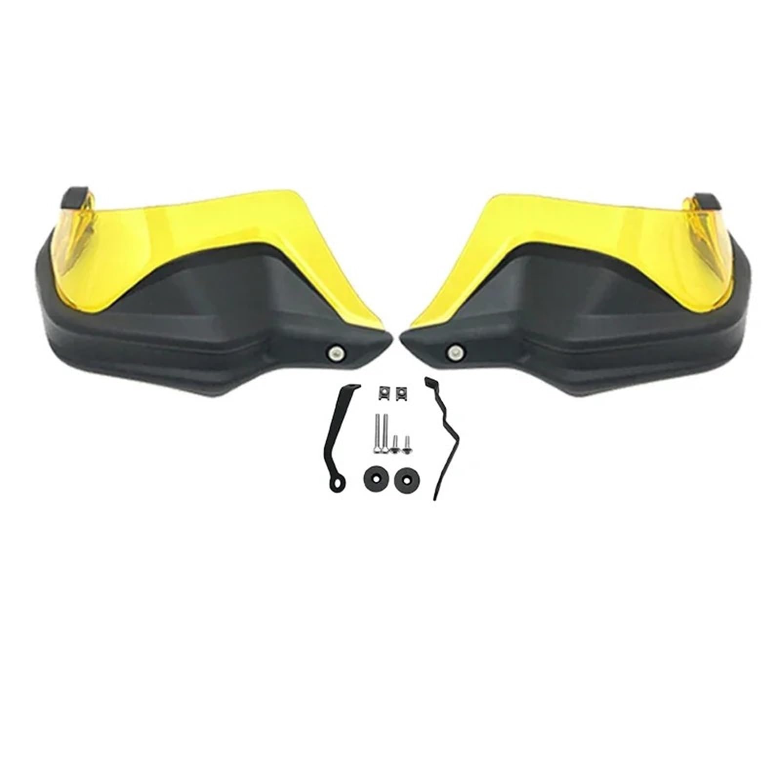 Motorrad Handschützer Für Voge 525 Für DSX Für Valico Für DS525X 2023 2024 Motorrad Zubehör Handschutz Schild Hand Schutzfolie Windschutzscheibe Motorrad-Lenkerhandschützer(Black Yellow Set) von YUCHUJCGSS